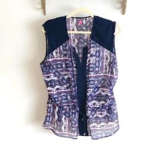 Vince Camuto Tie Front Tank Blouse